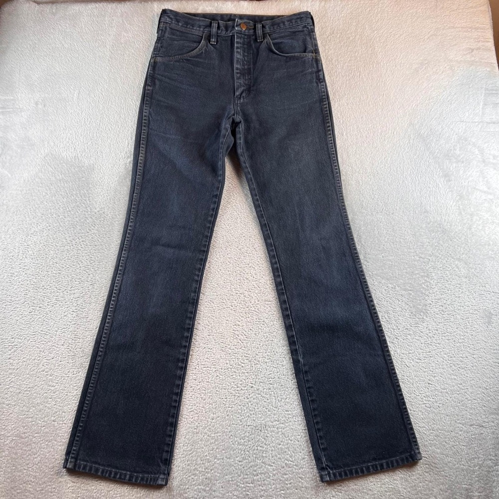 Wrangler 935NAV Cowboy Cut Slim Fit Jeans Mens 30x34 Dark Wash Navy Made in USA
